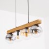 Gastor Hängeleuchte Glas 15 cm Naturfarben, Schwarz, 4-flammig
