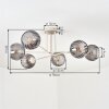 Koyoto Deckenleuchte Glas 15 cm Sandfarben, 6-flammig