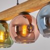 Koyoto Hängeleuchte Glas 15 cm Naturfarben, Schwarz, 4-flammig