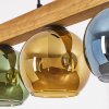 Koyoto Hängeleuchte Glas 15 cm Naturfarben, Schwarz, 4-flammig