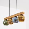 Koyoto Hängeleuchte Glas 15 cm Naturfarben, Schwarz, 4-flammig