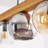 Koyoto Hängeleuchte Glas 15 cm Naturfarben, Schwarz, 5-flammig
