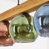 Koyoto Hängeleuchte Glas 15 cm Naturfarben, Schwarz, 5-flammig