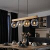 Koyoto Hängeleuchte Glas 15 cm Naturfarben, Schwarz, 4-flammig