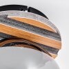 Rafon Deckenleuchte Holzoptik, Schwarz, 1-flammig