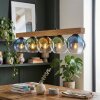 Koyoto Hängeleuchte Glas 15 cm Naturfarben, Schwarz, 5-flammig