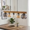 Koyoto Hängeleuchte Glas 15 cm Naturfarben, Schwarz, 5-flammig