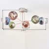 Koyoto Deckenleuchte Glas 15 cm Sandfarben, 6-flammig