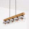 Koyoto Hängeleuchte Glas 15 cm Naturfarben, Schwarz, 5-flammig