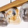 Ripoll Hängeleuchte Glas 15 cm Naturfarben, Schwarz, 5-flammig