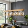 Ripoll Hängeleuchte Glas 15 cm Naturfarben, Schwarz, 5-flammig