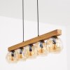 Ripoll Hängeleuchte Glas 15 cm Naturfarben, Schwarz, 5-flammig