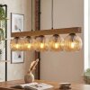 Ripoll Hängeleuchte Glas 15 cm Naturfarben, Schwarz, 5-flammig