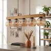 Ripoll Hängeleuchte Glas 15 cm Naturfarben, Schwarz, 5-flammig