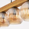 Ripoll Hängeleuchte Glas 15 cm Naturfarben, Schwarz, 5-flammig