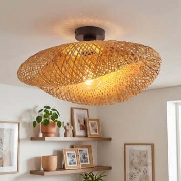 Bauro Deckenleuchte Schwarz, 1-flammig