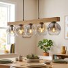 Ripoll Hängeleuchte Glas 15 cm Naturfarben, Schwarz, 5-flammig