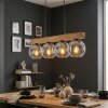 Ripoll Hängeleuchte Glas 15 cm Naturfarben, Schwarz, 4-flammig