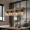 Koyoto Hängeleuchte Glas 15 cm Naturfarben, Schwarz, 4-flammig
