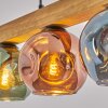 Ripoll Hängeleuchte Glas 15 cm Naturfarben, Schwarz, 4-flammig