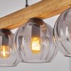Koyoto Hängeleuchte Glas 15 cm Naturfarben, Schwarz, 4-flammig
