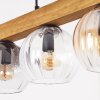 Koyoto Hängeleuchte Glas 15 cm Naturfarben, Schwarz, 4-flammig
