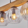 Koyoto Hängeleuchte Glas 15 cm Naturfarben, Schwarz, 4-flammig