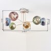 Koyoto Deckenleuchte Glas 15 cm Sandfarben, 6-flammig