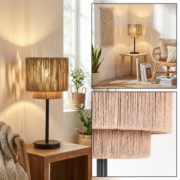 Rivan Tischleuchte Schwarz, 1-flammig