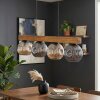 Ripoll Hängeleuchte Glas 15 cm Naturfarben, Schwarz, 4-flammig
