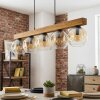 Ripoll Hängeleuchte Glas 15 cm Naturfarben, Schwarz, 5-flammig