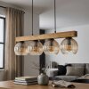 Koyoto Hängeleuchte Glas 15 cm Naturfarben, Schwarz, 4-flammig