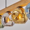 Ripoll Hängeleuchte Glas 15 cm Naturfarben, Schwarz, 4-flammig
