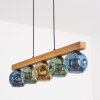 Ripoll Hängeleuchte Glas 15 cm Naturfarben, Schwarz, 5-flammig