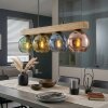 Koyoto Hängeleuchte Glas 15 cm Naturfarben, Schwarz, 4-flammig