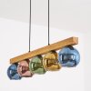 Koyoto Hängeleuchte Glas 15 cm Naturfarben, Schwarz, 5-flammig