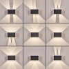 Tamarin Außenwandleuchte 2-er Set LED Anthrazit, 1-flammig