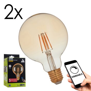 LED E27 2er Set 5,5 Watt 2200 Kelvin 500 Lumen