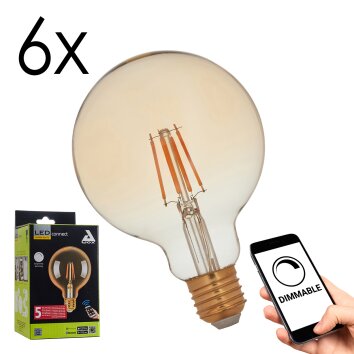 LED E27 6er Set 5,5 Watt 2200 Kelvin 500 Lumen