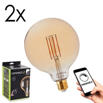 LED E27 2er Set 6 Watt 2200 Kelvin 650 Lumen