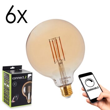 LED E27 6er Set 6 Watt 2200 Kelvin 650 Lumen