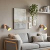 Wandspot Olaris im 2er-Set mit dreh- und schwenkbarem Spotkopf und sichtbarer E14-Fassung