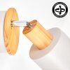 Wandspot Olaris im 2er-Set mit dreh- und schwenkbarem Spotkopf und sichtbarer E14-Fassung