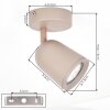 LED Deckenspot Lemak mit dreh- und schwenkbarem Spotkopf für Flur und Eingangsbereich