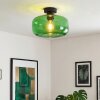 Boza Retro Deckenlampe mit grünem Glasschirm Ø 28 cm, E27, Vintage