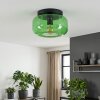 Boza Vintage Deckenlampe mit grünem Glasschirm Ø 28 cm, E27, modern