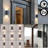 LED Hoods Außenwandleuchte Up Down 2er-Set IP44 mit einstellbarem Lichtkegel