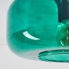 Kugel-Deckenleuchte Boza mit grünem Retro-Glasschirm, ø 28 cm, E27-Fassung