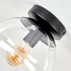 Moderne Kugelleuchte Gastor mit klarem runden Glasschirm, ø 20 cm, E27-Fassung