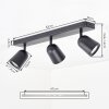 Lemak LED Deckenspot 3-flammig mit dreh- und schwenkbaren Metallspots